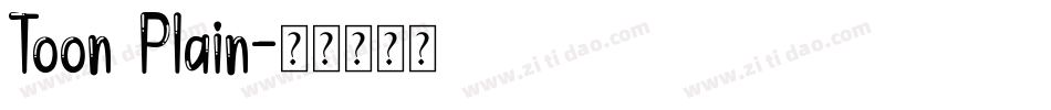 Toon Plain字体转换